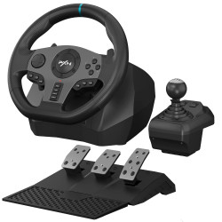 Steering wheel with Pedals & Shifter Gaming Racing Wheel PXN V9