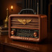 Golon RX-BT939 Stylish Wooden Radio AM/FM/SW Bluetooth USB TF Card TWS Rechargeable Speaker