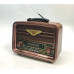 Golon RX-BT939 Stylish Wooden Radio AM/FM/SW Bluetooth USB TF Card TWS Rechargeable Speaker