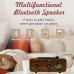 Meier MD-1317BT Vintage Bluetooth Radio with AM/FM/SW, USB, TF Card & Rechargeable Battery