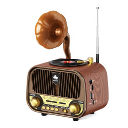 Meier MD1319 Retro Radio AM/FM/SW Bluetooth Portable Vintage Speaker USB-C Rechargeable – Best Price in Lebanon
