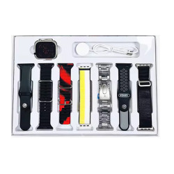 Smart Watch 7 in 1 Bundle with 7 Bands & Ultra Smart Watch