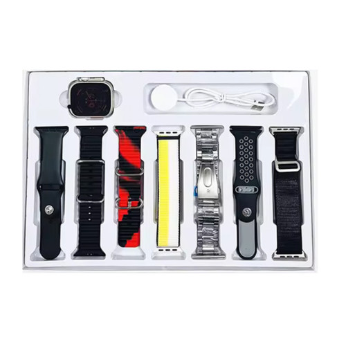 Smart Watch 7 in 1 Bundle with 7 Bands & Ultra Smart Watch