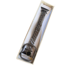Smart Watch Strap with Crystal Cover
