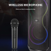 SING-E ZQS8255 Powerful Portable Party Speaker with Bluetooth, LED Lights, and Microphone