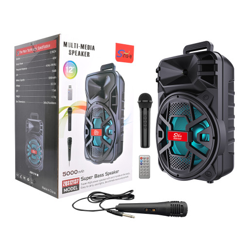 Sing-e ZQS12137 12 Inch Wireless Karaoke Party Speaker Big Power