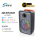 SING-E ZQS12156S 12-Inch Portable Bluetooth Karaoke Speaker with RGB Lights & Dual Wireless Microphones
