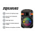 ZQS 10102 Bluetooth Party Speaker with RGB Lights and Karaoke Mic